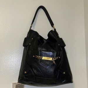 Juicy Couture black leather handbag